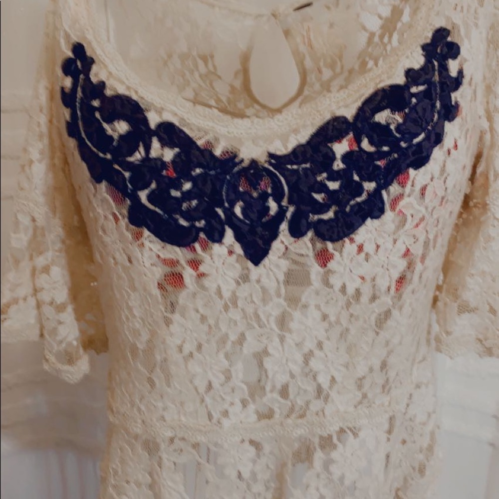 Free People lace shirt.  Adorable 🥰